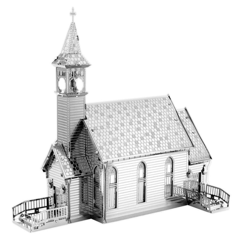 The Old Country Church Model-Metal Earth-The Red Balloon Toy Store