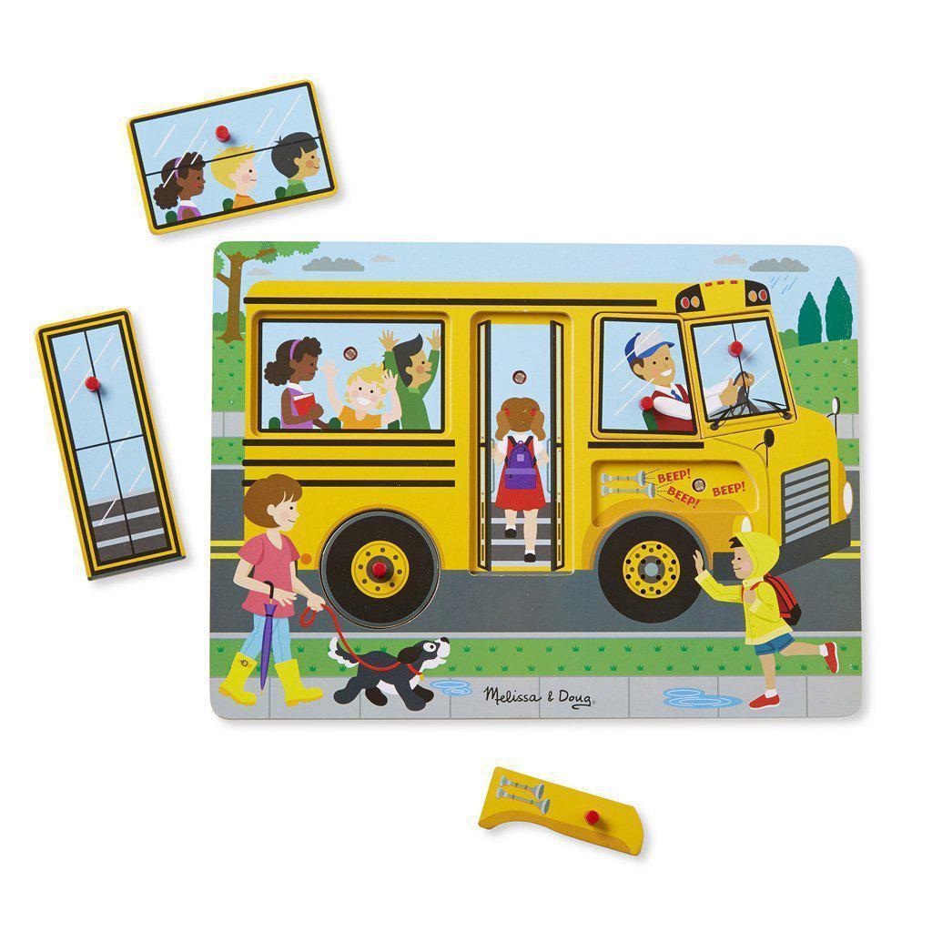 The Wheels on the Bus Sound Puzzle-Melissa & Doug-The Red Balloon Toy Store