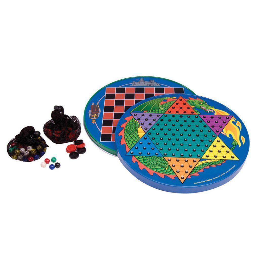 Tin Chinese Checkers-Schylling-The Red Balloon Toy Store