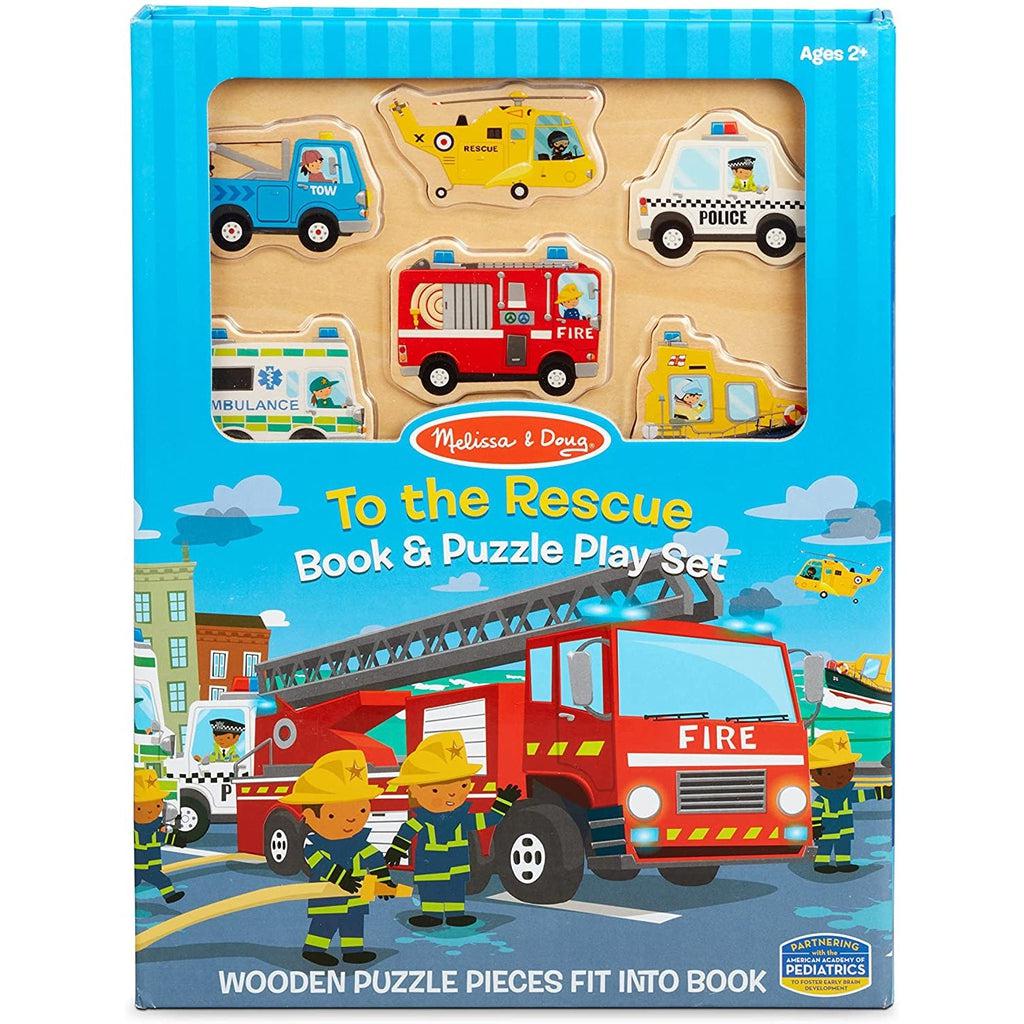 To the Rescue Book & Puzzle Play Set-Melissa & Doug-The Red Balloon Toy Store