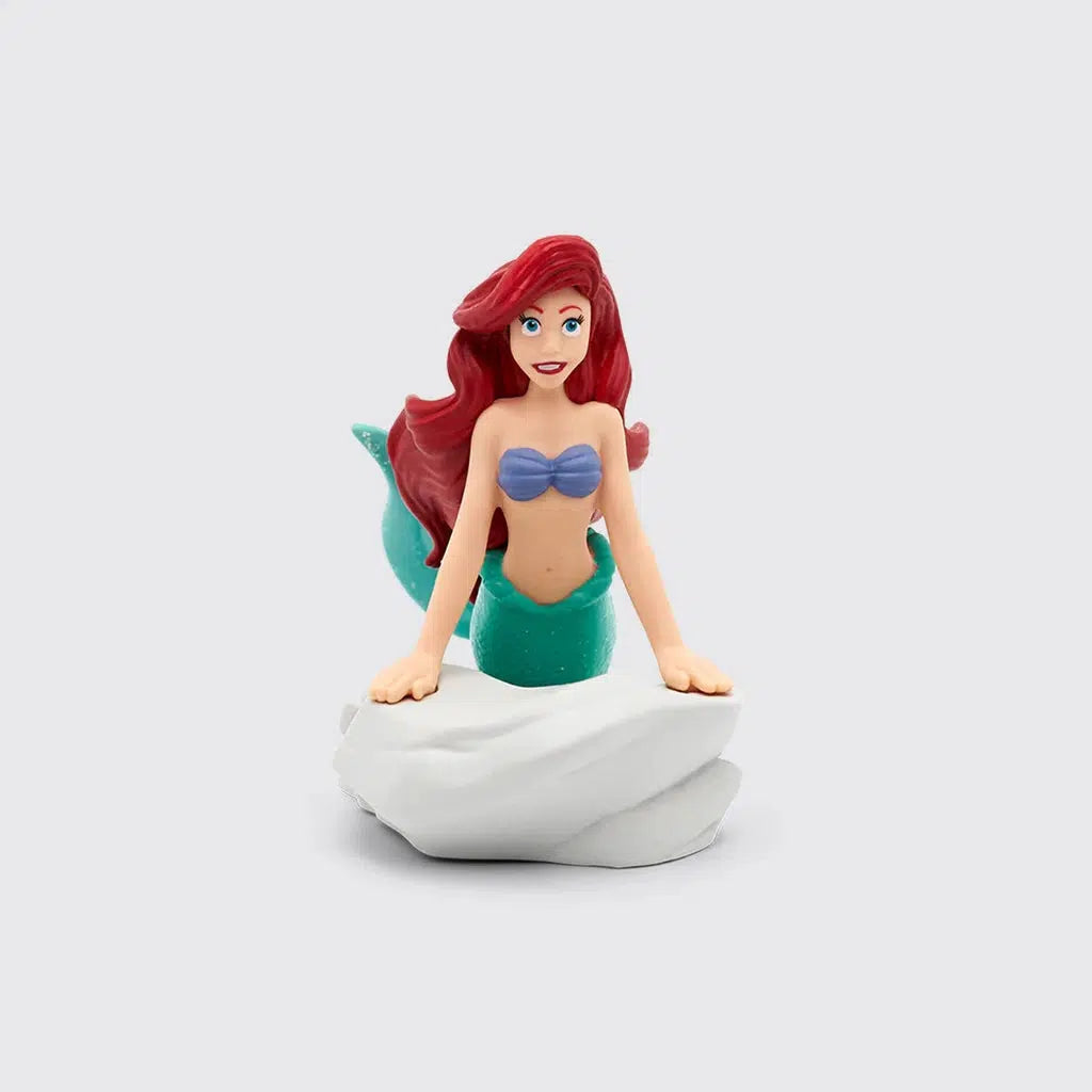 image of ariel, the little mermaid presented as a tonie figurine. she has her classic red hair