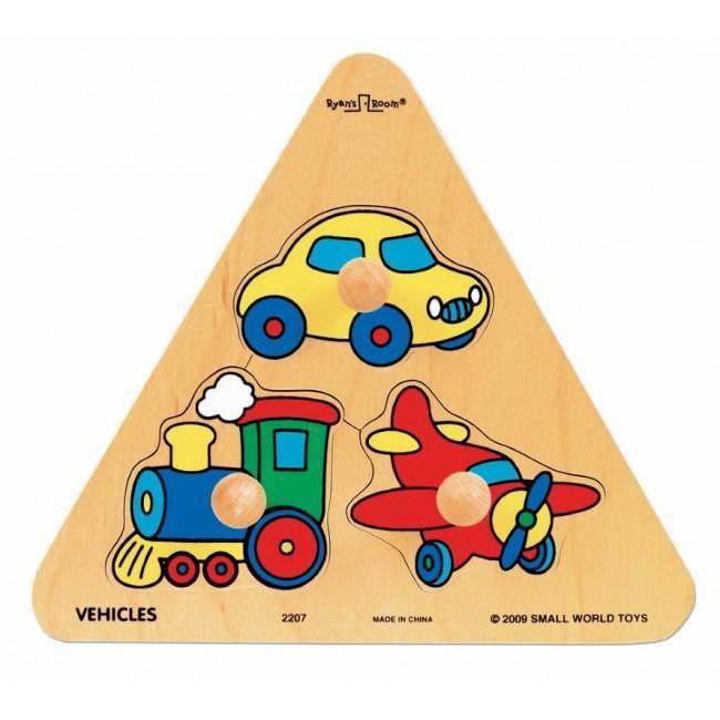 Triangle Puzzle - Vehicles-Small World Toys-The Red Balloon Toy Store