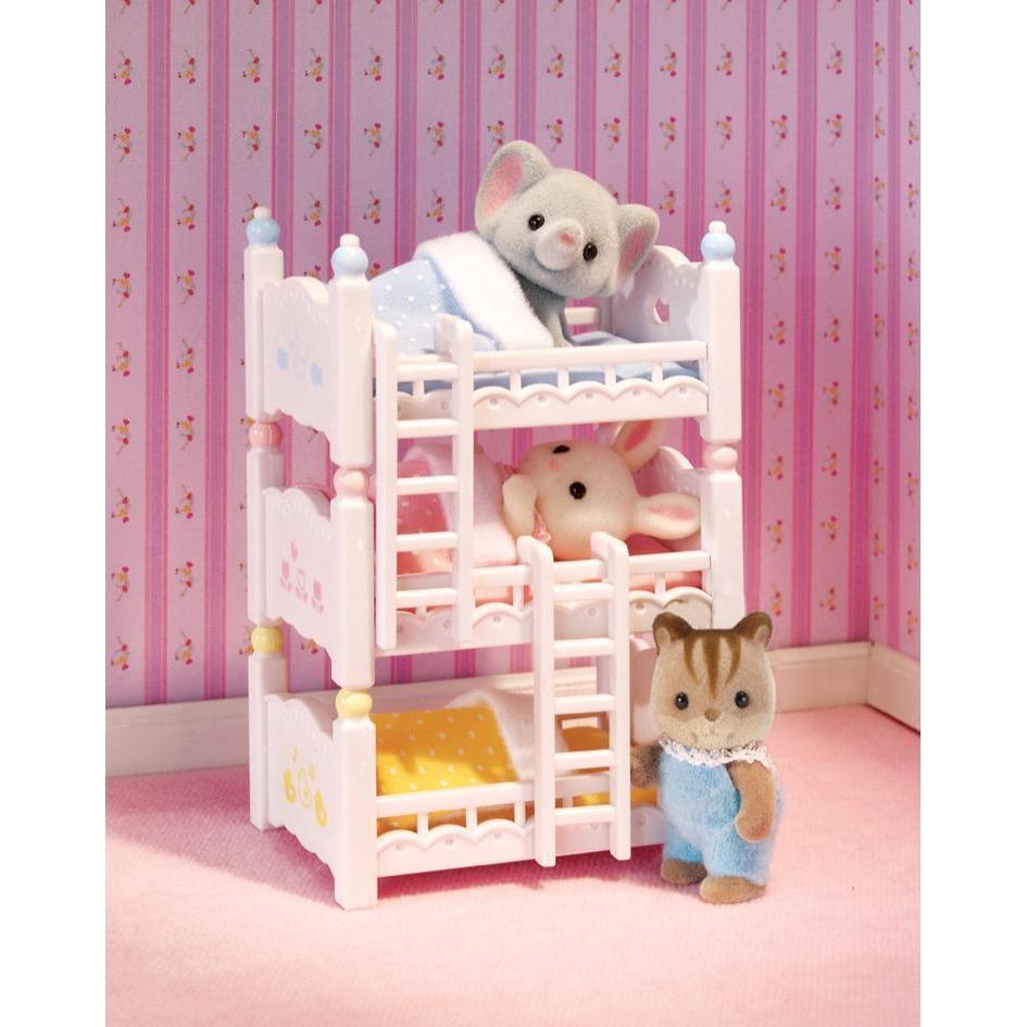 Triple Baby Bunk Beds-Calico Critters-The Red Balloon Toy Store