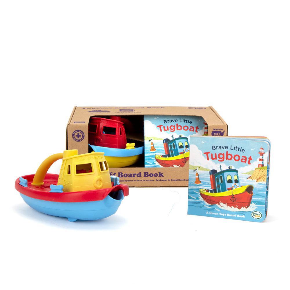 Tugboat & Board Book-Green Toys-The Red Balloon Toy Store
