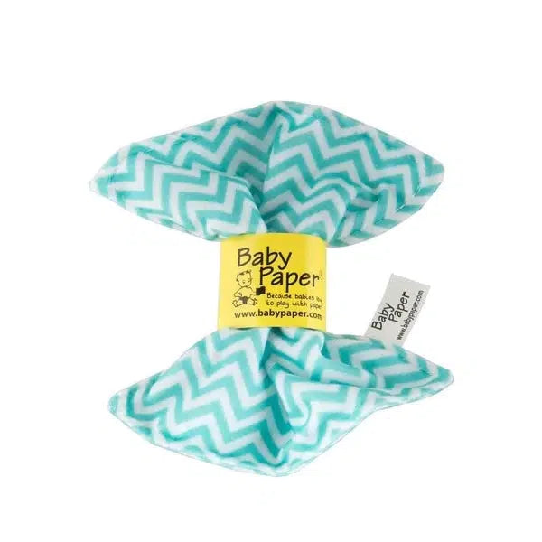 Turquoise Zig-Zag Baby Paper-Baby Paper-The Red Balloon Toy Store