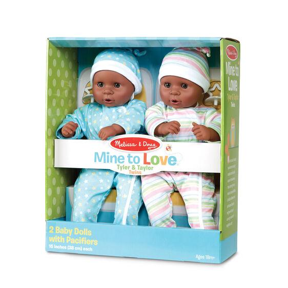 Tyler & Taylor Twin Dolls-Melissa & Doug-The Red Balloon Toy Store
