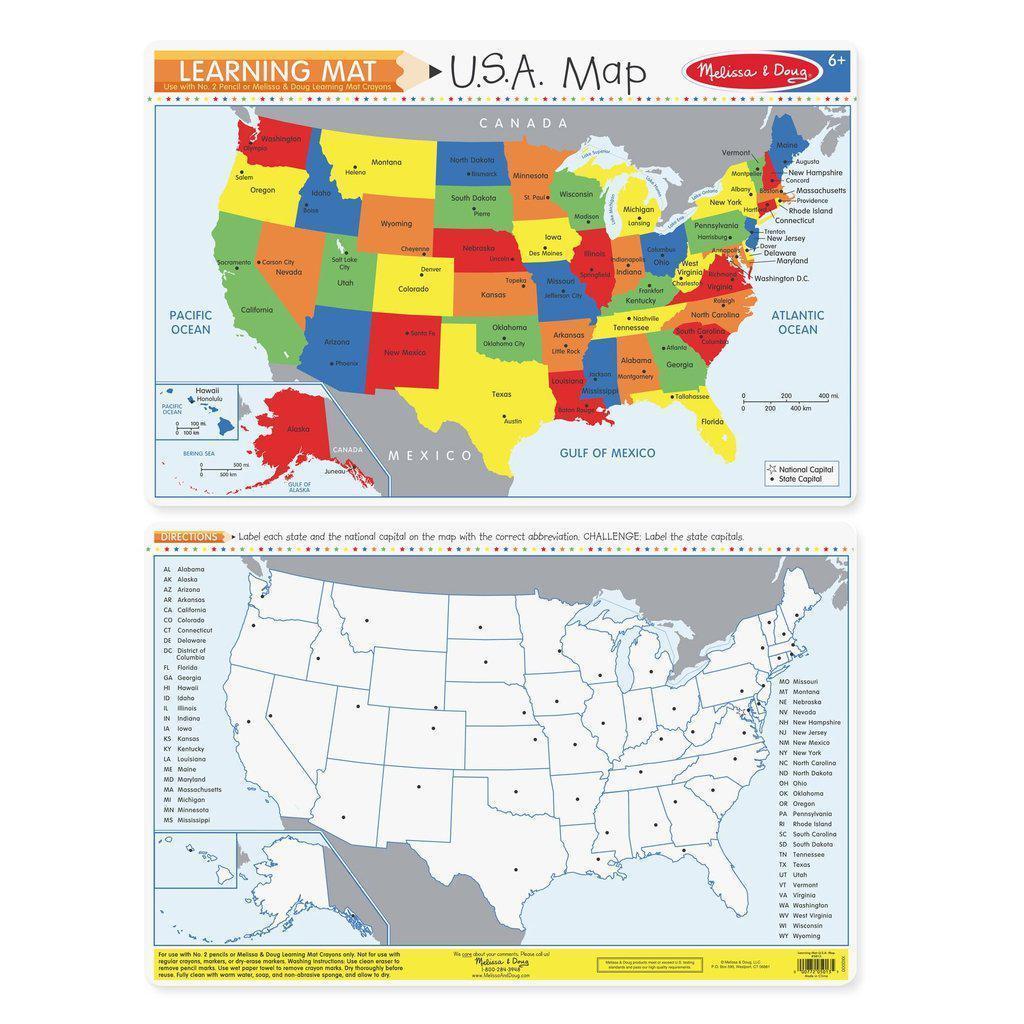 U.S.A. Map-Melissa & Doug-The Red Balloon Toy Store