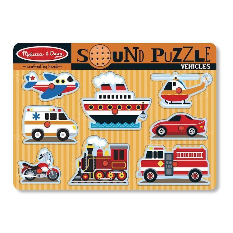 Vehicles Sound Puzzle-Melissa & Doug-The Red Balloon Toy Store