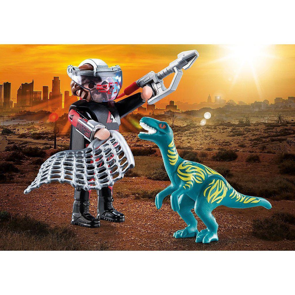 Velociraptor with Dino Catcher-Playmobil-The Red Balloon Toy Store