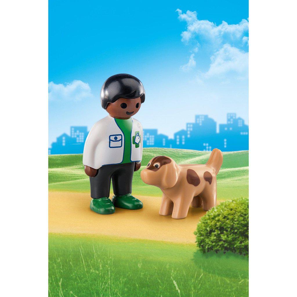 Vet with Dog-Playmobil-The Red Balloon Toy Store