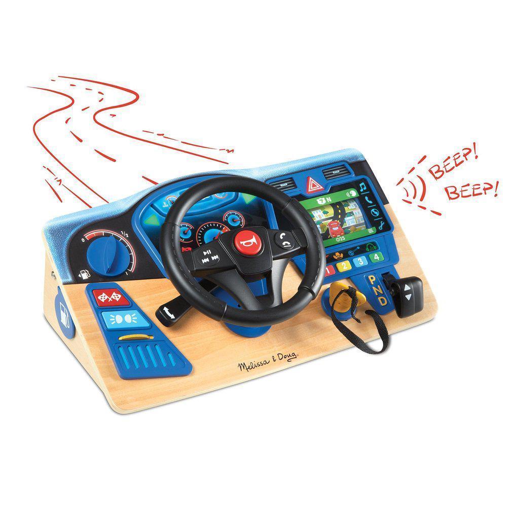 Vroom & Zoom Interactive Dashboard-Melissa & Doug-The Red Balloon Toy Store