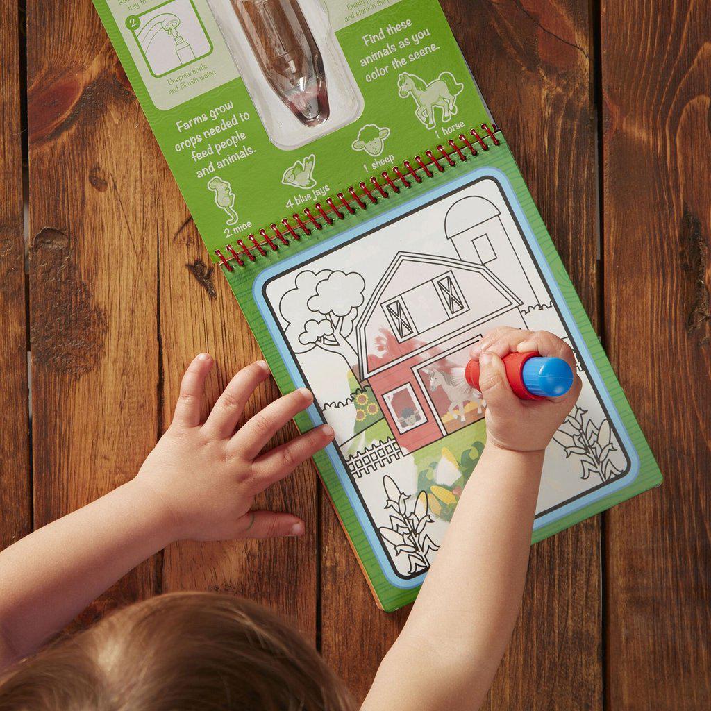 Melissa & Doug Water Wow! Water-Reveal Pad, On The Farm, On The Go