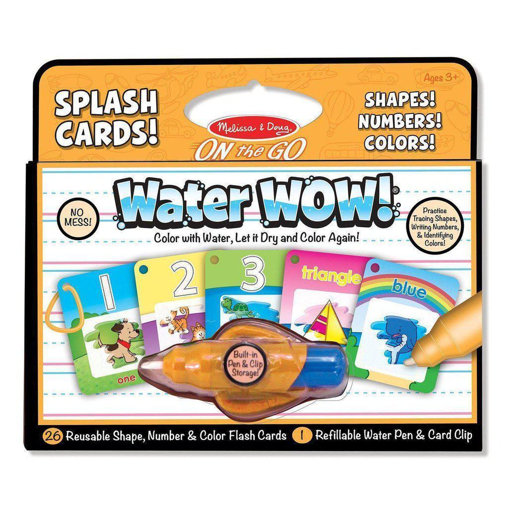 Water Wow! - Splash Cards Shapes, Numbers & Colors-Melissa & Doug-The Red Balloon Toy Store