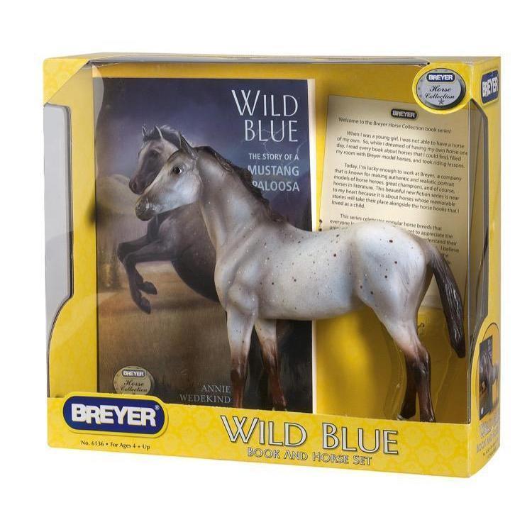 Wild Blue: Classics Horse and Book Set-Breyer-The Red Balloon Toy Store