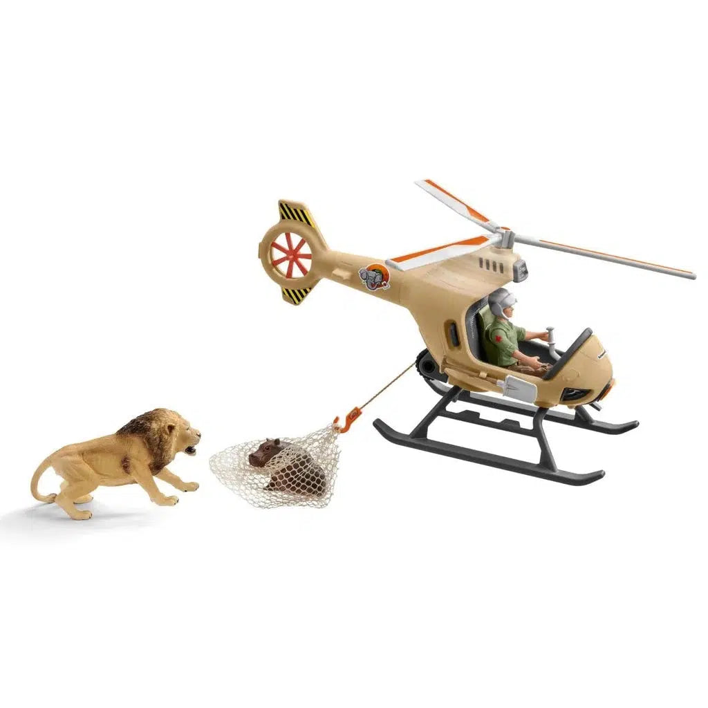 Wild Life Animal rescue helicopter-Schleich-The Red Balloon Toy Store