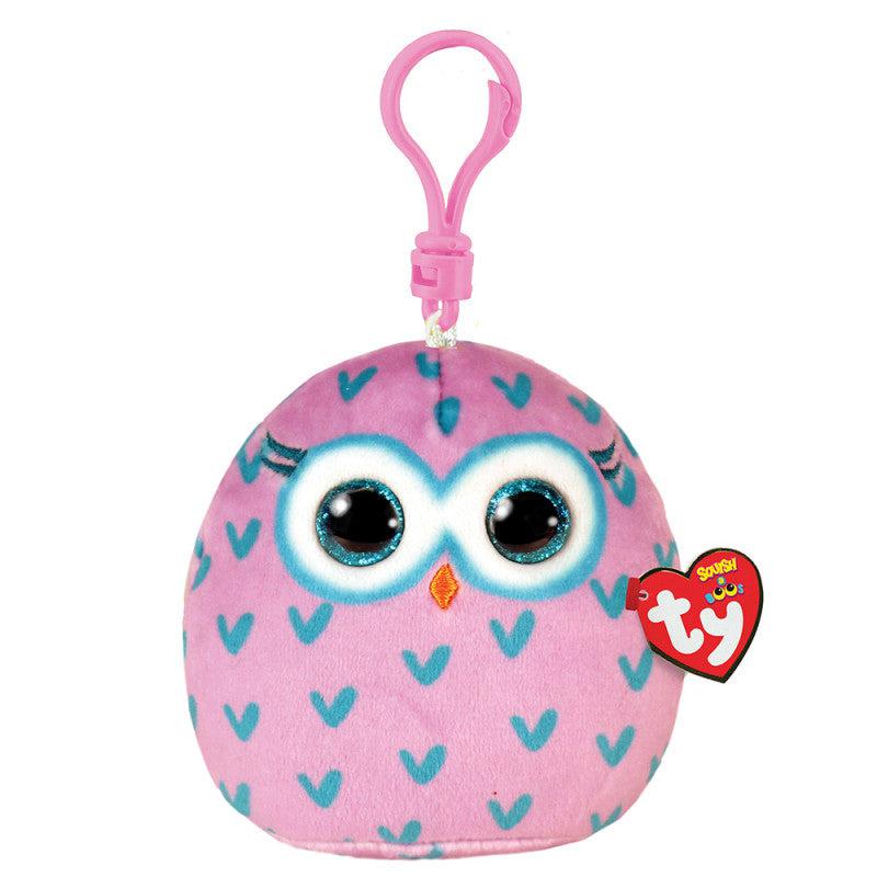 Winks - Squishy Owl Keychain-Ty-The Red Balloon Toy Store