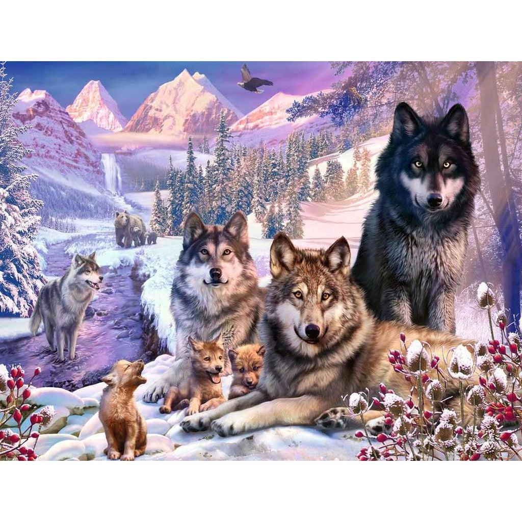 Wolves in the Snow 2000pc-Ravensburger-The Red Balloon Toy Store