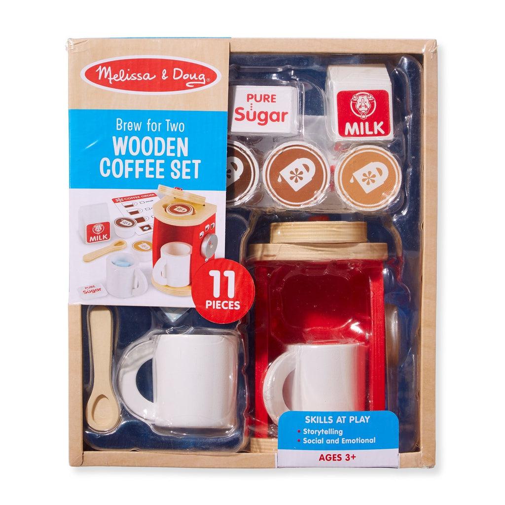 Wooden Brew & Serve Coffee Set-Melissa & Doug-The Red Balloon Toy Store