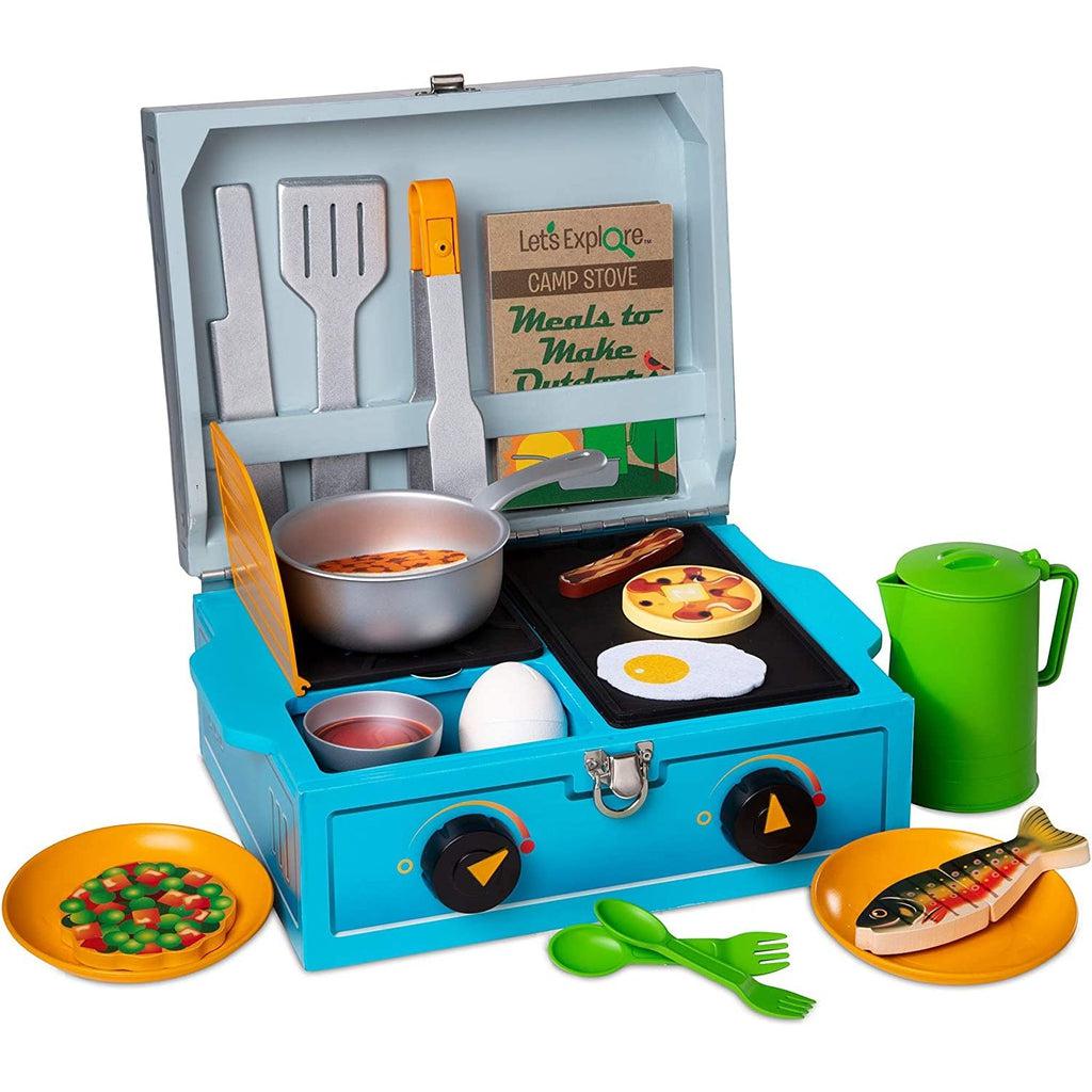Wooden Camp Stove Play Set-Melissa & Doug-The Red Balloon Toy Store