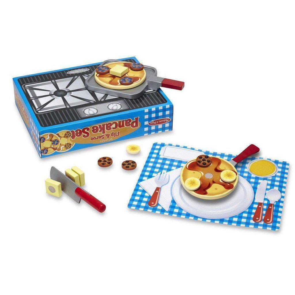 Wooden Flip & Serve Pancake Set-Melissa & Doug-The Red Balloon Toy Store