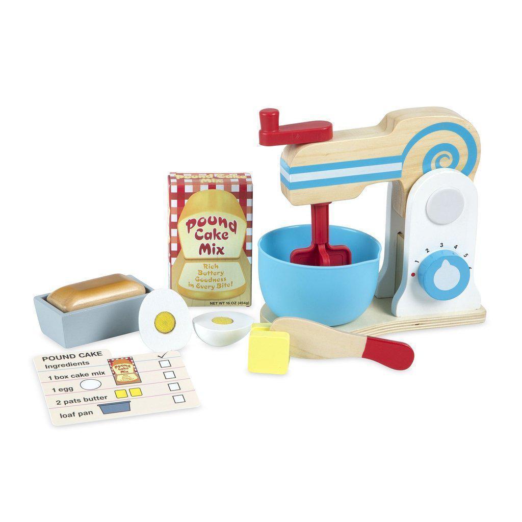 Wooden Make-a-Cake Mixer Set-Melissa & Doug-The Red Balloon Toy Store