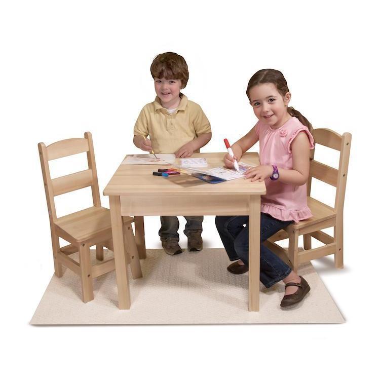 Wooden Table & Chairs Set-Melissa & Doug-The Red Balloon Toy Store