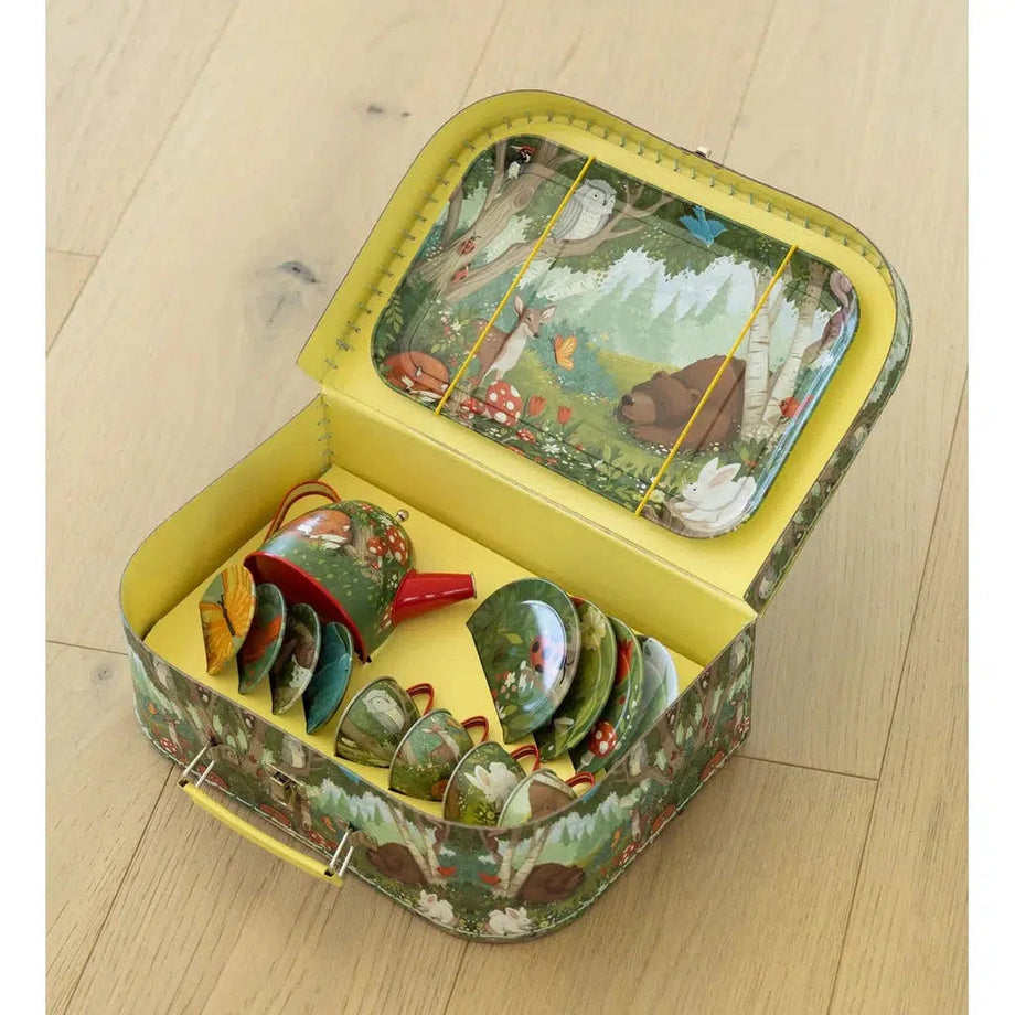 Woodland tin tea shop set