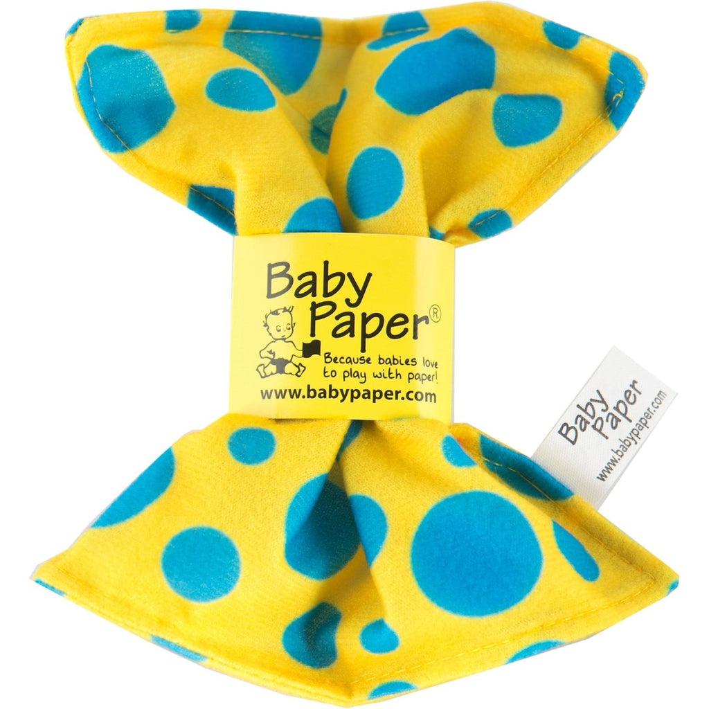 Yellow with Blue Dots Baby Paper-Baby Paper-The Red Balloon Toy Store