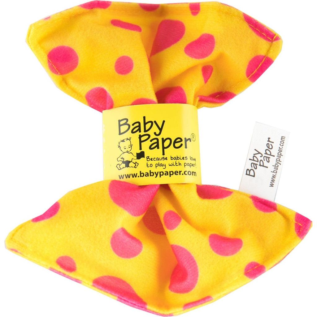 Yellow with Pink Dots Baby Paper-Baby Paper-The Red Balloon Toy Store