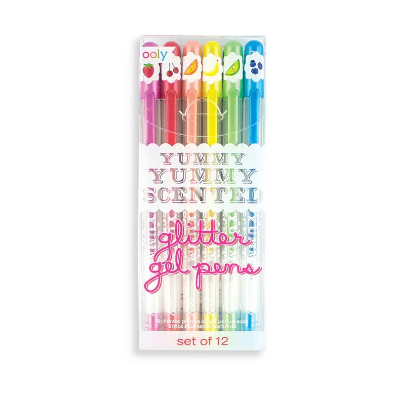 Yummy Yummy Scented Colored Glitter Gel Pens-OOLY-The Red Balloon Toy Store